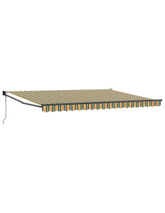 Tenda da Sole Verde e Giallo 450 x 300 x 165 cm 2