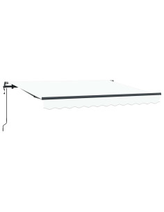 Tenda Retrattile Bianco 300 x 200 cm Tessuto 2