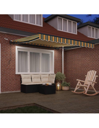 Tessuto per Tenda con Verde e giallo 300 x 250 cm Poliestere