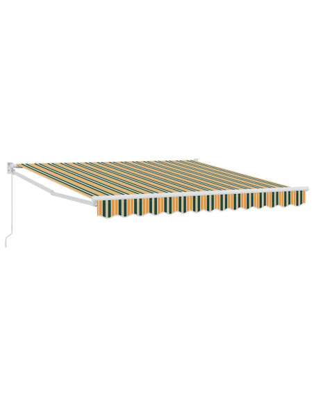 Tenda da Sole Verde e Giallo 300 x 250 x 165 cm Poliestere