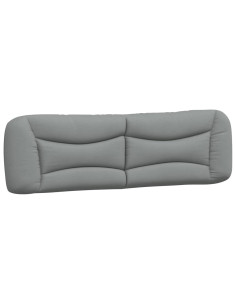 Cuscino Testiera Hvar Grigio Chiaro 183 cm in Tessuto 2