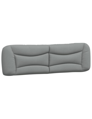 Cuscino Testiera Hvar Grigio Chiaro 183 cm in Tessuto