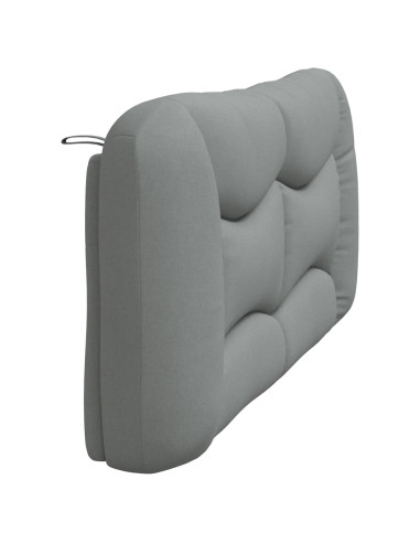 Cuscino Testiera Hvar Grigio Chiaro 183 cm in Tessuto
