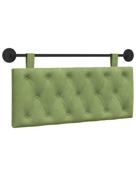 Testata appesa Verde chiaro 110 x 55 x 7 cm Velluto
