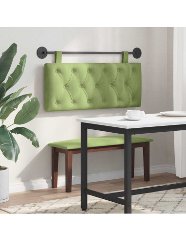 Testata appesa Verde chiaro 110 x 55 x 7 cm Velluto