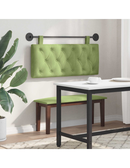 Testata appesa Verde chiaro 110 x 55 x 7 cm Velluto
