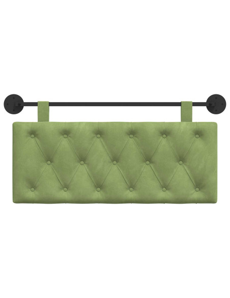 Testata appesa Verde chiaro 110 x 55 x 7 cm Velluto