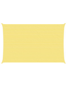 Vela da ombra solare Giallo e Bianco 8 x 5 m 2