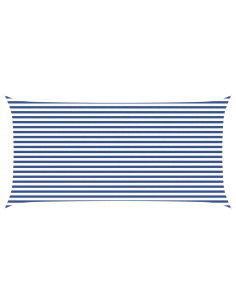 Vela da ombra solare Blu e Bianco 6 x 3 m 2