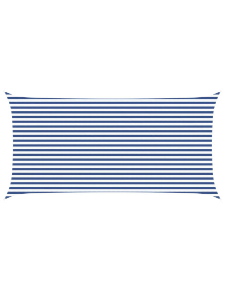 Vela da ombra solare Blu e Bianco 6 x 3 m