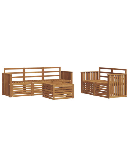 Set divani Legno di Acacia Massello
