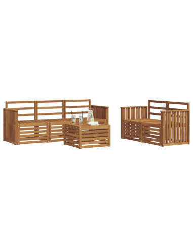 Set divani Legno di Acacia Massello