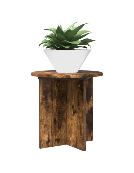 Supporto per piante 2 pcs Rovere Fumo 40 x 40 x 40 cm
