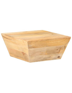 Tavolino da Caffè a Forma di V 66x66x30 cm in Legno di Mango 2