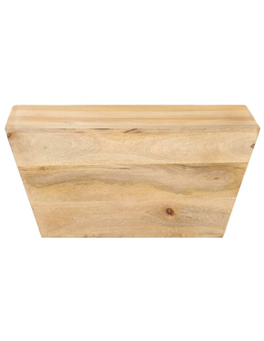 Tavolino da Caffè a Forma di V 66x66x30 cm in Legno di Mango