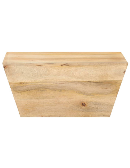 Tavolino da Caffè a Forma di V 66x66x30 cm in Legno di Mango
