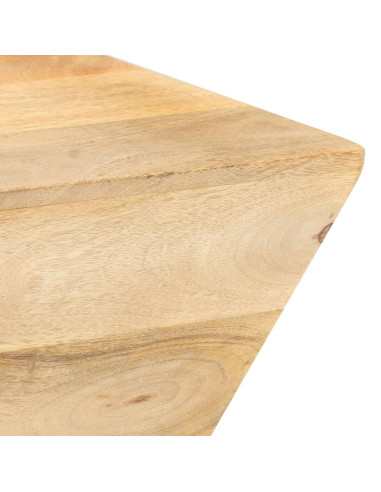 Tavolino da Caffè a Forma di V 66x66x30 cm in Legno di Mango
