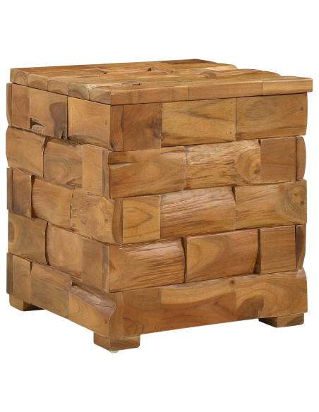 Sgabello per Riporre Marrone 40,5 x 39,5 x 45 cm