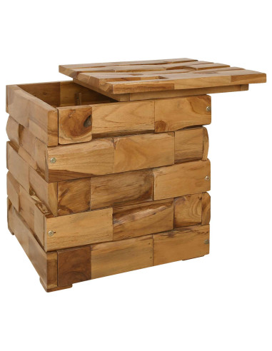 Sgabello per Riporre Marrone 40,5 x 39,5 x 45 cm