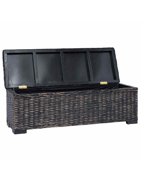 Scatola di Stoccaggio con archiviazione Nero 110 x 35 x 45 cm