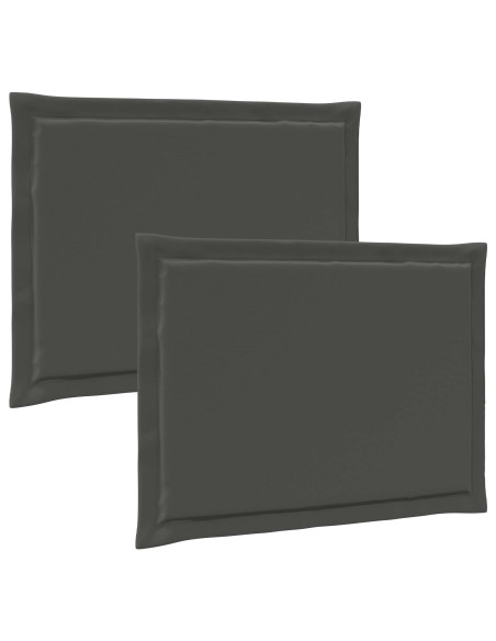 Cuscini per Seduta 2 pcs Antracite 47 x 36 x 2 cm Poliestere