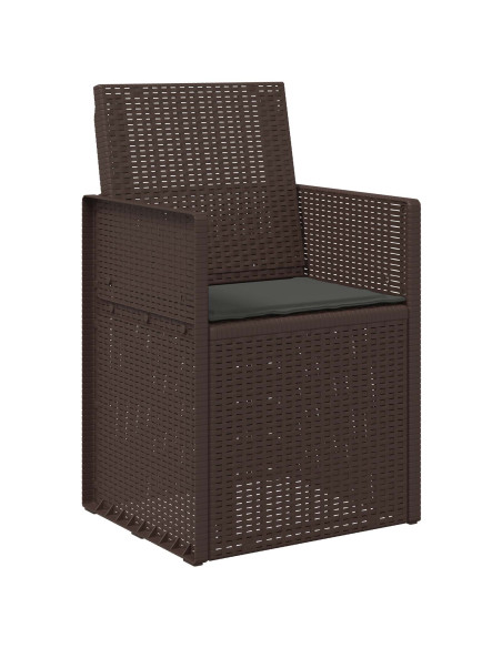 Cuscini per Seduta 2 pcs Antracite 47 x 36 x 2 cm Poliestere