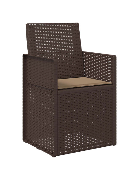 Cuscini per Seduta 2 pcs Tortora 47 x 36 x 2 cm Poliestere