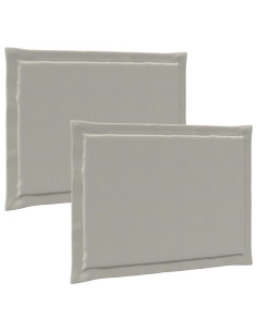 Cuscini per Seduta 2 pcs Grigio Chiaro 47 x 36 x 2 cm 2