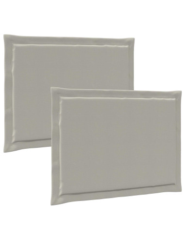 Cuscini per Seduta 2 pcs Grigio Chiaro 47 x 36 x 2 cm