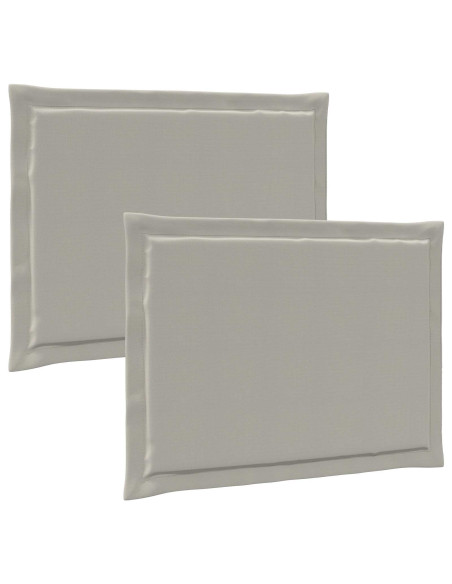 Cuscini per Seduta 2 pcs Grigio Chiaro 47 x 36 x 2 cm