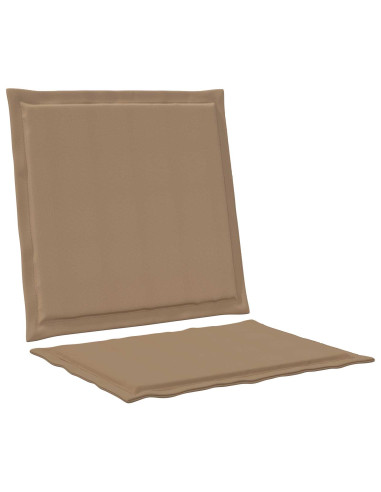 Cuscini per Seduta e Schienale 2 pcs Tortora 47 x 45 x 2 cm