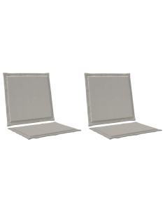 Cuscini per Seduta e Schienale 2 pcs Grigio Chiaro 2