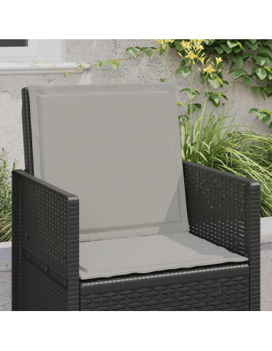 Cuscini per Seduta e Schienale 2 pcs Grigio Chiaro