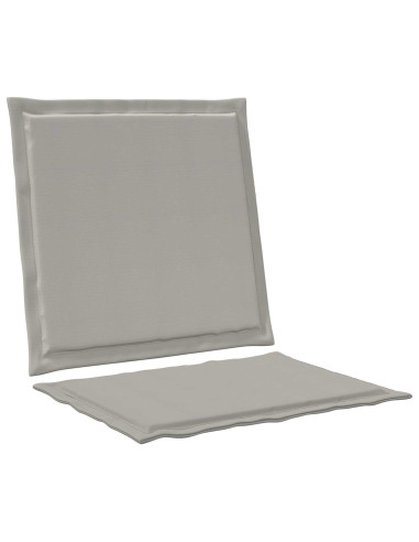 Cuscini per Seduta e Schienale 2 pcs Grigio Chiaro