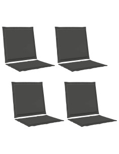 Cuscini per Seduta e Schienale 4 pcs Antracite 47 x 45 x 2 cm 2