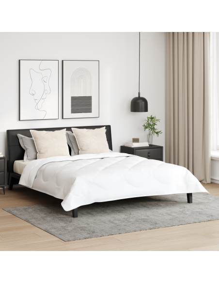 Piumone con cuscino 3 pcs Bianco Microfibra