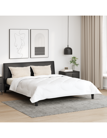 Piumone con cuscino 3 pcs Bianco Microfibra
