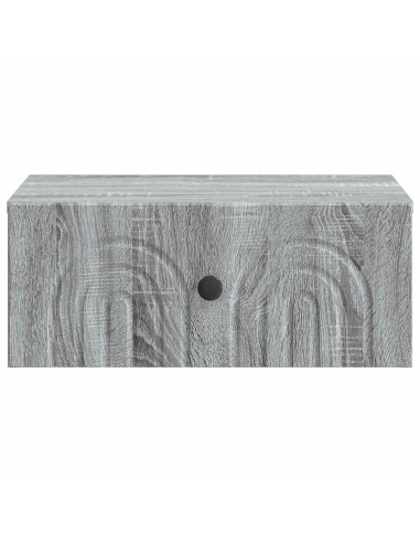 Mobiletto da notte a muro 2 pcs Grigio Sonoma 49 x 34,5 x 20 cm