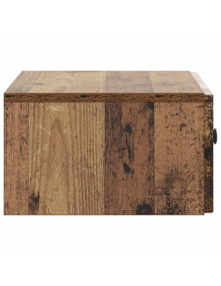 Mobiletto da notte a muro Legno antico 49 x 34,5 x 20 cm