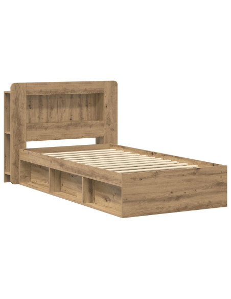 Telaio del letto con storage Rovere Artigianale 100 x 200 cm