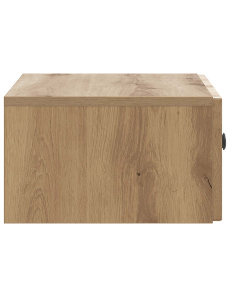 Mobiletto da notte a muro Rovere Artigianale 49 x 34,5 x 20 cm