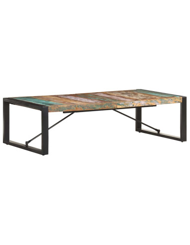 Tavolino da Salotto 140x70x40 cm in Legno Massello di Recupero
