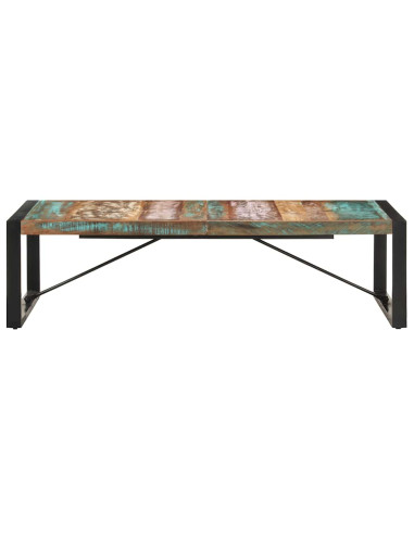 Tavolino da Salotto 140x70x40 cm in Legno Massello di Recupero