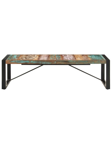 Tavolino da Salotto 140x70x40 cm in Legno Massello di Recupero