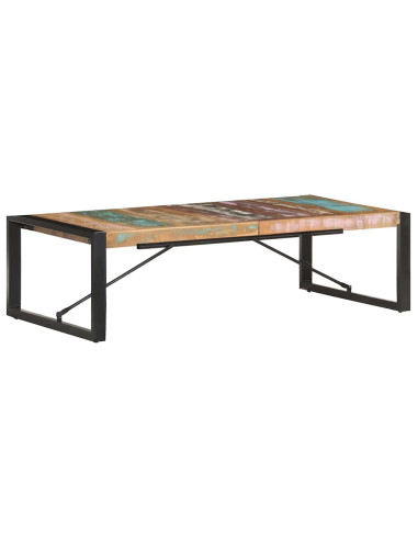 Tavolino da Salotto 140x70x40 cm in Legno Massello di Recupero