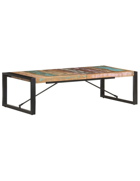 Tavolino da Salotto 140x70x40 cm in Legno Massello di Recupero