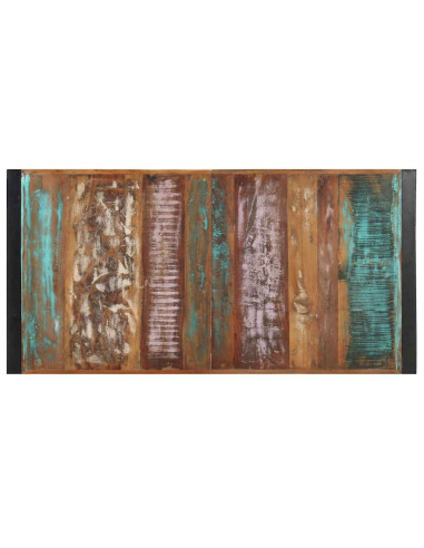 Tavolino da Salotto 140x70x40 cm in Legno Massello di Recupero