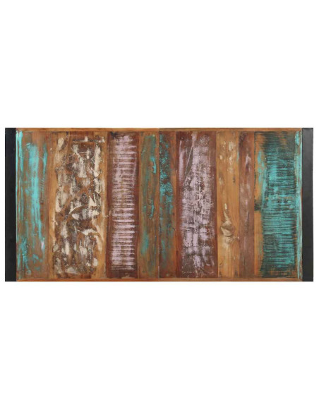 Tavolino da Salotto 140x70x40 cm in Legno Massello di Recupero