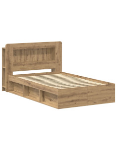 Telaio del letto con storage Rovere Artigianale 120 x 190 cm 2