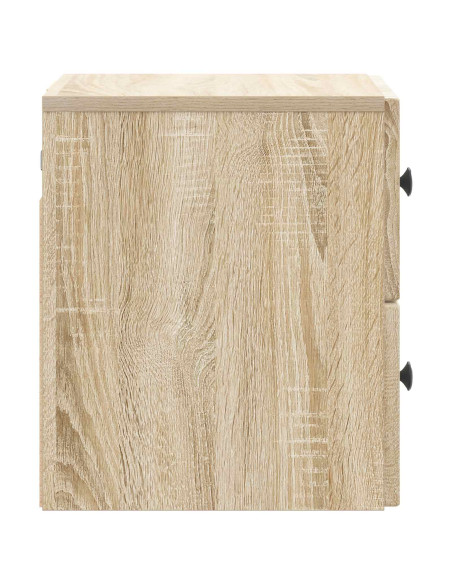 Mobiletto da notte a muro Rovere Sonoma 33 x 34,5 x 40 cm
